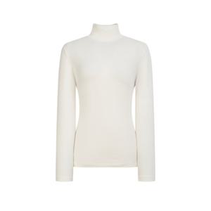 헤지스 여성  기모 터틀넥 긴소매 티셔츠 아이보리 HSTS5D002IV
