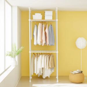 이지온 레몬 드레스룸 더블 행거 EDL-408M1 튼튼한 고정식 시스템 옷걸이 행거