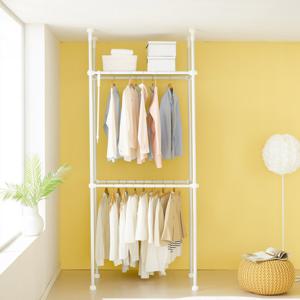 이지온 레몬 드레스룸 더블 행거 EDL-408W1 튼튼한 고정식 시스템 옷걸이 행거