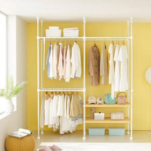 이지온 레몬 드레스룸 더블 행거 EDL-612W1M2 튼튼한 고정식 시스템 옷걸이 행거