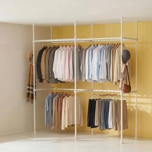 이지온 레몬 드레스룸 더블 행거 EDL-612W1C4 튼튼한 고정식 시스템 옷걸이 행거