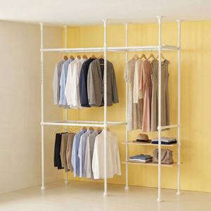 이지온 레몬 드레스룸 더블 행거 EDL-612M3 튼튼한 고정식 시스템 옷걸이 행거