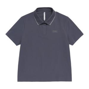 내셔널지오그래픽 N262WPL240 여성 크라즈 세미오버핏 반팔 카라 티셔츠 URBAN GREY