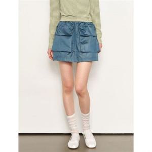 제너럴아이디어 볼륨 카고 미니스커트 [DARK BLUE] WBE1L13511 382159