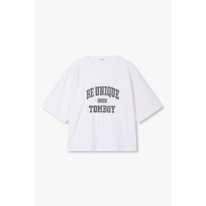 [톰보이]빈티지 레터링 그래픽 반팔 티셔츠(9176222990)