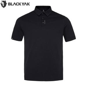 [블랙야크] 블랙야크 남성 여름 등산 반팔티셔츠 데일리 잠재권축 카라 반팔티 1BYKTMV002BK 3BYKTMV002