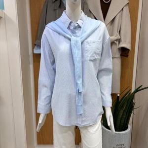 클리지 DP01 어깨 숄 스트라이프 셔츠 CQ2WBL34