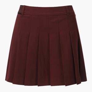 데상트골프스커트 VQA DR12WFSK22-WING 여성 베이직 플리츠 스커트 / Wine