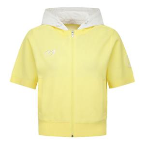 [마스터바니] 여성 디테처블 후드 집업 반팔니트 421F1SD208_YL