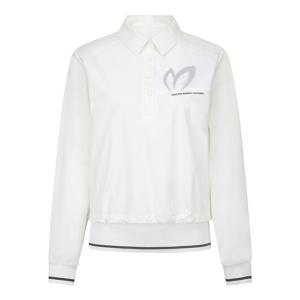 [마스터바니] 여성 메쉬 레이어드 하프 버튼 점퍼 421F1JP208_WH