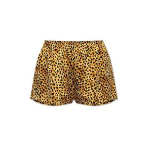 26 SS 베르사체 레오파드 프린트 패턴 실크 쇼츠 5X780 10221441A16329