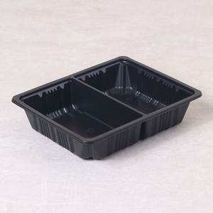 PP실링용기 JH 23195-2A 블랙 600개 일회용 포장 배달 플라스틱 그릇