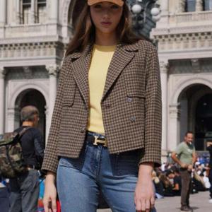 올리비아로렌 MG01 하운드투스 테일러 자켓 VOCFU4W9311