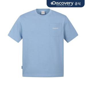 [디스커버리] 유니 컬러 클라우드 그래픽 반팔티셔츠 (BLUE) DXRS7N063-BLS