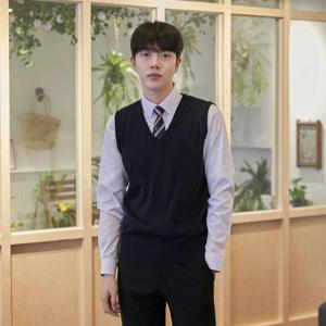 [의류] 교복몰 보풀방지 네이비 교복조끼 남자 교복 학생복.