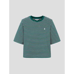 [빈폴레이디스] 스트라이프 반소매 티셔츠 그린 (BF6342C14M)