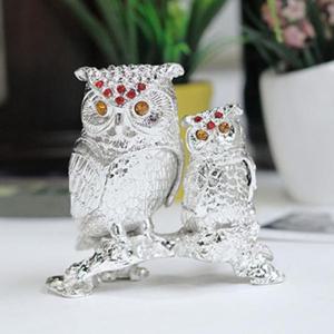 [데코] SE 장식소품 고목 부엉이 대 실버