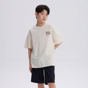 [무료반품][내셔널지오그래픽키즈]K262UTS820 어드벤처 그래픽 반팔 티셔츠-2 CREAM