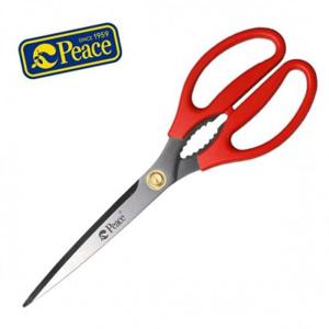 K-305 다용도 항균 주방가위 톱날 125mm 레드