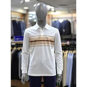 런던포그 세이브존04 믹셀 블럭 면혼방 아이보리 춘하 티셔츠 LOSTA905a