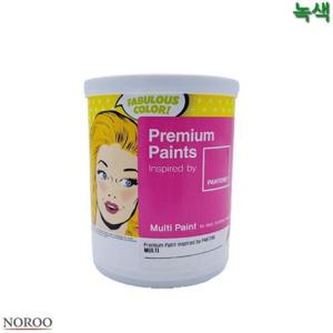 [데코] 팬톤 멀티용 무광 수성 페인트 녹색 1L 4종 택1 수성