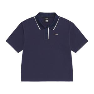 내셔널지오그래픽 N262WPL030 여성 피케 변형 반팔 카라 티셔츠 NAVY