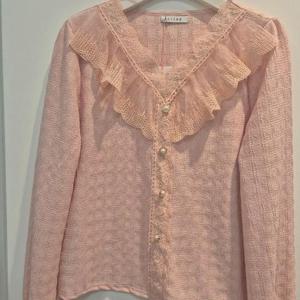 클리지 HC45 브이넥 레이스 블라우스 CQ2wBl0317F