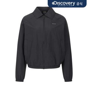 [디스커버리] 여성 프레시벤트 카라형 크롭 바람막이 (BLACK) DWWJ97063-BKS