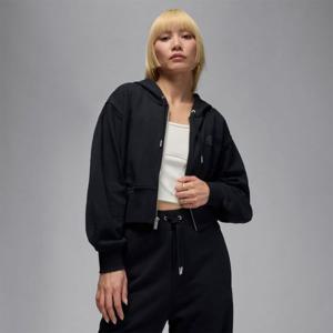 나이키 조던 플라이트 플리스 여성 크롭 새틴 안감 후디 - 010 IB9864 262257