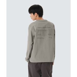 스노우피크 SNOWPEAK APPAREL 루트 레터링 우븐 패치 맨투맨 (S26MMRHT60) Fog Gray S26MMRHT60FG 387904