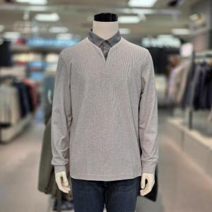 트레몰로 HC05 남성 트레몰로 긴팔 셔츠 레이어드 카라 티셔츠 TRNAL5S04C401