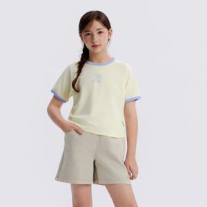 [무료반품][내셔널지오그래픽키즈]K262GTS930 여아 링거 그래픽 반팔 티셔츠 BUTTER