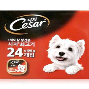 시저 애견사료 소고기 100g x 24캔(SH)