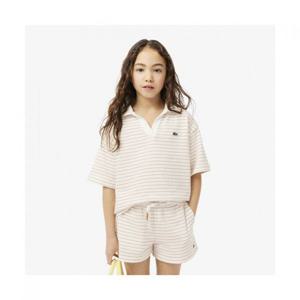 라코스테 여아 키즈 썸머 스트라이프 폴로 PJ8500-55G CKI 396573