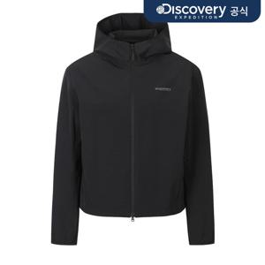 [디스커버리] 여성 프레시벤트 경량 우븐 트레이닝 후드 자켓 (BLACK) DWTR91063-BKS