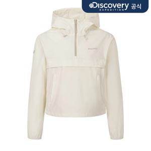 [디스커버리] 여성 프레시벤트 경량 우븐 트레이닝 후드 아노락 (D/IVORY) DWTR92063-IVD