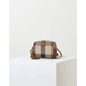 닥스 ACC [GREAT H우즈 CHECK PVC] 브라운 빅하우스체크 크로스백 DCBA2F681W2 389343