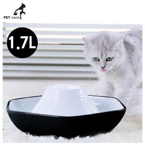 급수기 파라곤 세라믹 애완정수기 1.7L 블랙.화이트