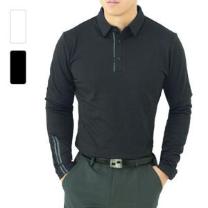 남자골프웨어 남성 골프웨어 겨울 기모 카라 스판 티셔츠_LST1025_6