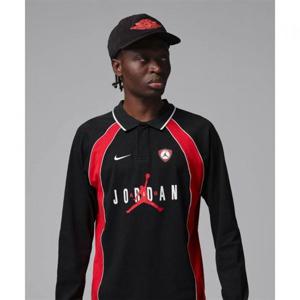 나이키 조던 플라이트 긴소매 폴로 저지 M - 블랙 유니버시티 레드 IF1915-010 405903