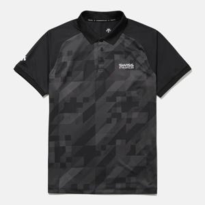 [데상트공식] 스위스 트라이애슬론 그래픽 폴로 반팔 티셔츠 SR221IPS55