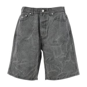 오베이 스톤워시 5포켓 쇼츠 172100109 BLK