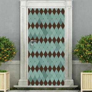 [데코] 현관문 리폼 시트지_빈티지 다이아 패턴 01