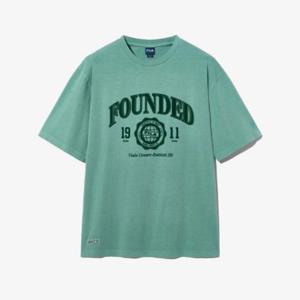 휠라반팔티 TQJ FS2RSH2113X-SAG 피그먼트 워싱 반팔티