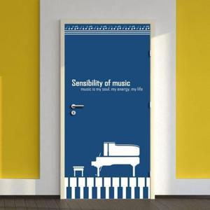 현관문인테리어 현관문 리폼 시트지_건반 위의 피아노