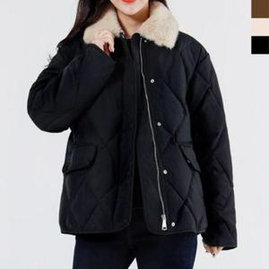 퀼팅숏패딩 KYI 여자인조퍼카라 퀄팅 숏패딩 SH9339