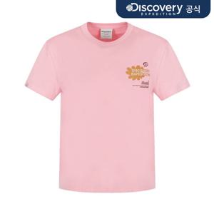 [디스커버리] 여성 프레시벤트 네이처 세미크롭 반팔티셔츠 (L/PINK) DWRS98063-PKL