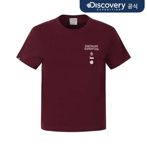 [디스커버리] 여성 프레시벤트 네이처 크롭 반팔티셔츠 (D/WINE) DWRS9K063-WID