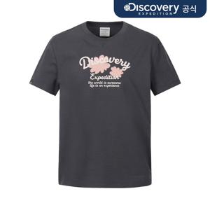 [디스커버리] 여성 프레시벤트 네이처 그래픽 반팔티 (D.GREY) DWRS97063-DGS