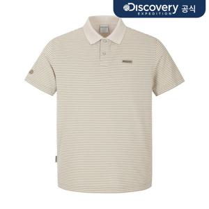 [디스커버리] 남성 테드 스트라이프 카라티 (L/BEIGE) DMTS81063-BGL